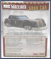 Grav Car from ABC Warriors - Basic Series manufactured by Warlord Games [Back]