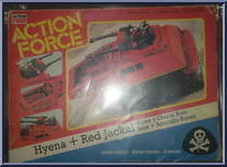 Hyena with Red Jackal from Action Force - Cobra Accessories manufactured by Palitoy [Front]
