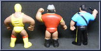 Hulk Hogan / Akeem / Big Boss Man from Action Wrestlers - Basic Series manufactured by Justen Products [Loose]