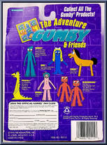 Blockheads from Adventures of Gumby and Friends - Miniature Superflexibles manufactured by Trendmasters [Back]