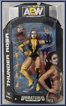 Thunder Rosa (Black / Yellow) from AEW - Unmatched - Series  7 manufactured by Jazwares [Front]