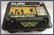 Alien LV-426 Cage-Free Eggs (6 Eggs) (Glow in the Dark) from Aliens - Accessories manufactured by Neca [Front]