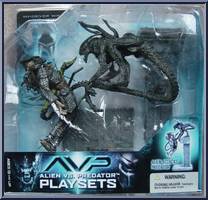 Alien Attacks Predator from Alien vs Predator - Mini-Diorama Playsets manufactured by McFarlane [Front]