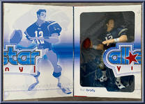 Tom Brady (Blue Jersey) from All-Star Vinyl - NFL manufactured by Upper Deck [Front]