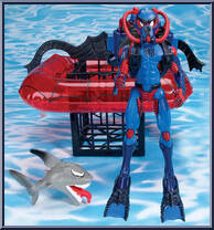 Spider-Man (Shark Trap) from Amazing Spider-Man - Series 1 manufactured by Toy Biz [Loose]