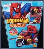 Web Cycle from Amazing Spider-Man - Vehicles manufactured by Toy Biz [Back]