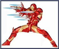 Iron Man from Amazing Yamaguchi Revoltech - Marvel manufactured by Kaiyodo [Loose]