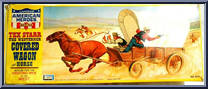 Covered Wagon and Horse from American Heroes - Super-Flex manufactured by Lakeside Toys [Front]