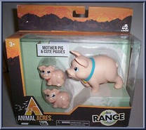 Mother Pig & Cute Piggies from Animal Acres - Open Range Collection manufactured by Lanard Toys [Front]