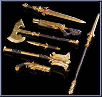 Gold Weapon Set Action Figure