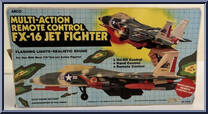 Multi-Action Remote Control FX-16 Jet Fighter (Gray / Red) from Arco Vehicles - Basic Series manufactured by Arco [Back]