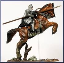 Gondorian Horseman (#1 Rearing) from Armies of Middle Earth - Warriors and Battle Beasts - Wave 3 manufactured by Play Along [Loose]