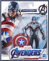 Captain America (Gray Suit) from Avengers - Endgame - Basic Series manufactured by Hasbro [Front]