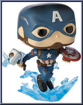 Captain America (Flying) (Mjolnir) from Avengers - Avengers Endgame Pop! manufactured by Funko [Loose]