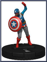 Captain America from Avengers - HeroClix - Avengers / Defenders War manufactured by WizKids [Loose]