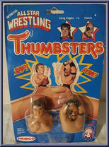 Greg Gagne vs. Hawk from AWA - Thumbsters manufactured by Remco [Front]