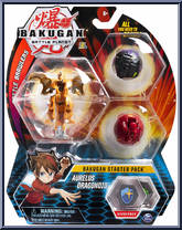 Aurelus Dragonoid from Bakugan - Battle Planet - Starter Pack manufactured by Spinmaster [Front]