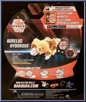 Aurelus Hydorous from Bakugan - Battle Planet - Core manufactured by Spinmaster [Back]