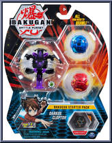 Darkus Cloptor from Bakugan - Battle Planet - Starter Pack manufactured by Spinmaster [Front]