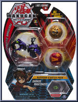 Darkus Mantonoid from Bakugan - Battle Planet - Starter Pack manufactured by Spinmaster [Front]