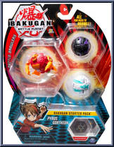 Pyrus Gorthion from Bakugan - Battle Planet - Starter Pack manufactured by Spinmaster [Front]