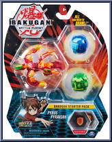 Pyrus Pyravian from Bakugan - Battle Planet - Starter Pack manufactured by Spinmaster [Front]