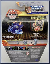 Aquos Elemental Sharktar from Bakugan - Geogan Rising - Core manufactured by Spinmaster [Back]