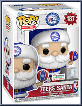 76ers Santa from Basketball - Holiday Pop! manufactured by Funko [Front]