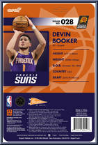 Devin Booker (Suns) from Basketball Superstars - Basic Series manufactured by Super7 [Back]