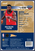 Zion Williamson (Red Statement) (Pelicans) from Basketball Superstars - Basic Series manufactured by Super7 [Back]