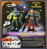 Batman (Blue) & Superman from Batman - Comics - 2-Packs manufactured by Mattel [Back]