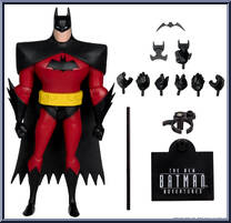 Batman (Red) (Platinum Edition) from Batman - New Adventures - Basic Series manufactured by McFarlane [Loose]