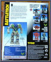 Hunchback (with Pytor) from Battletech - Boxed manufactured by Tyco [Back]