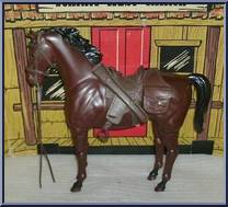 Capt. Maddox & Comanche (Bay) from Best of the West - Johnny West - Combos manufactured by Marx [Loose]