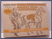 Johnny West (Quick Draw) & Thunderbolt from Best of the West - Johnny West Adventure - Combos manufactured by Marx [Front]