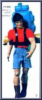 Big Jim: Talking Back Packer (Grip Hands) from Big Jim - Adventure Figures manufactured by Mattel [Loose]
