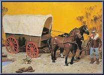 Frontier Wagon (With Horses) Action Figure