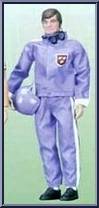 Race Driver (Blue) from Big Jim - Big Jim Outfits: All Star manufactured by Mattel [Loose]