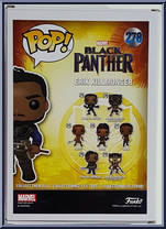 Erik Killmonger (Unmasked) from Black Panther - Pop! Vinyl Figures manufactured by Funko [Back]