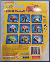Blazing Speed Blaze from Blaze and the Monster Machines - Die-Cast manufactured by Fisher-Price [Back]