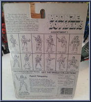 Agent Telepathy from Bronze Bombers - Basic Series manufactured by Olmec Toys [Back]