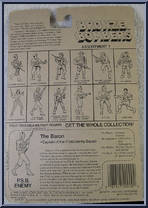Baron from Bronze Bombers - P.S.B. Enemy manufactured by Olmec Toys [Back]