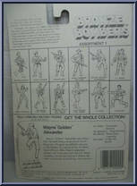 Wayne "Golden" Alexander from Bronze Bombers - Basic Series manufactured by Olmec Toys [Back]