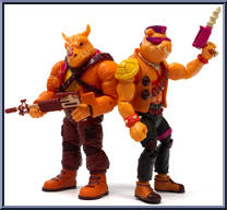 Bebop / Rocksteady (Arcade Flashing) from Bst Axn - Teenage Mutant Ninja Turtles manufactured by Loyal Subjects [Loose]
