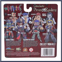 Charles Vanes / "Old Dad The Cooper" from Calico Jack's Pirate Raiders - Minimates - Toys R Us - Series 1 manufactured by Diamond Select [Back]