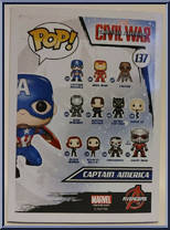 Captain America (Punching) from Captain America - Captain America Civil War Pop! manufactured by Funko [Back]