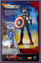 Captain America (Shield Wielding) from Captain America - The First Avenger - 8" Scale manufactured by Hasbro [Back]