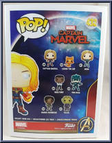 Captain Marvel (Glows in the Dark) from Captain Marvel - Pop! Vinyl Figures manufactured by Funko [Back]