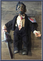 Leatherface (Tux) from Cinema of Fear - Plush manufactured by Mezco [Front]
