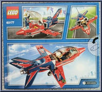 Airshow Jet from City - Box Sets manufactured by Lego [Back]